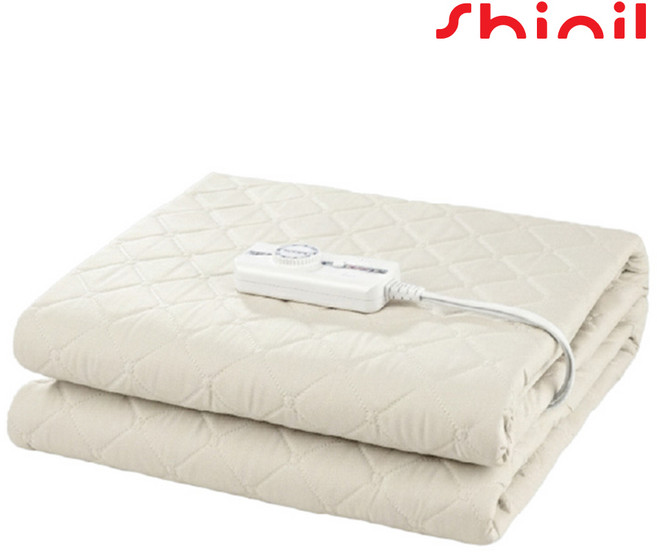 신일 EMF 극세사 전기요 전기매트 온열매트 전기장판 캠핑 침대 전자파차단 싱글, 싱글 SEB-K490BT(100x180cm)