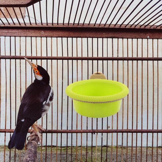 앵무새 카나리아 등 작은 새들을 위한 스탠드가 있는 애완용 목욕통 1개 케이지 욕조 샤워볼 걸이형