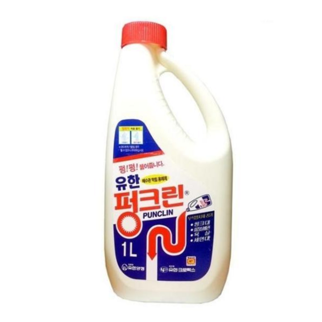 (유한양행) 유한락스 펑크린 1L (배수구/싱크대/욕실), 1개