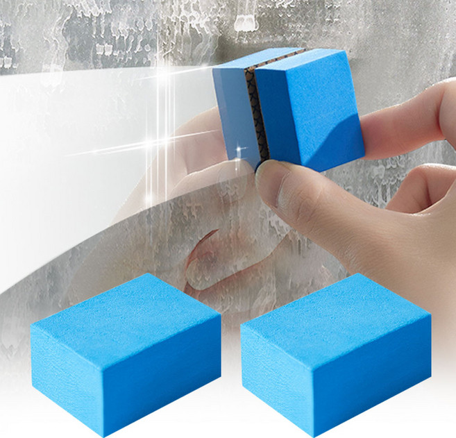 유막제거 스펀지 1+1 욕실유리 물때제거 패드, 1세트
