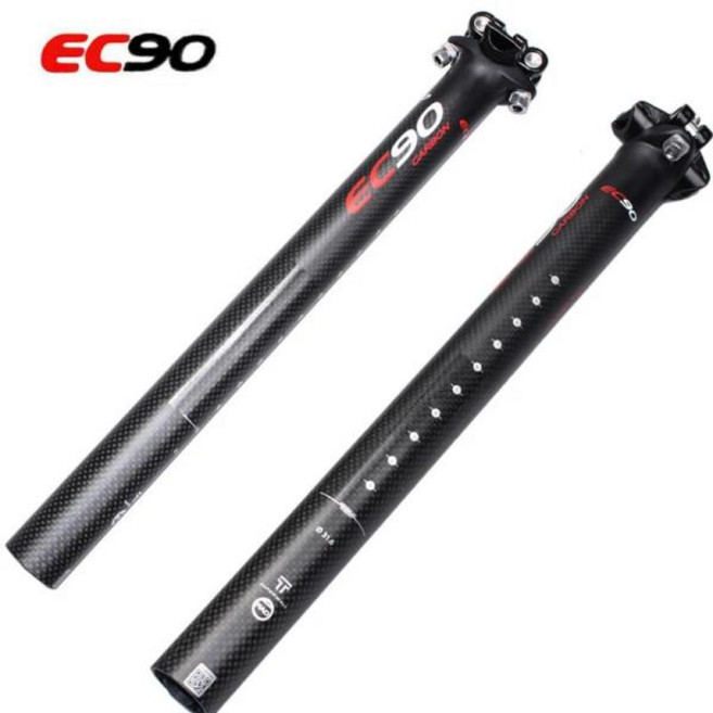 카본 싯포스트 초경량 카본 섬유 도로 산악 자전거 시트 포스트 EC90 튜브 27.2mm 30.8mm 31.6mm 350mm 400mm, 06 31.6-400mm, 1개