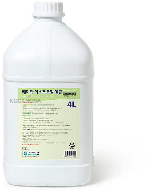메디탑 이소프로필 알콜70% 4L, 1개