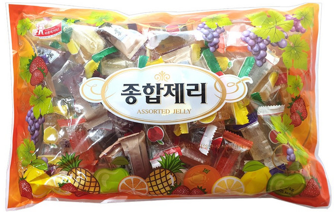 아리랑 종합제리 옛날제리 과일젤리 대용량, 1개, 850g