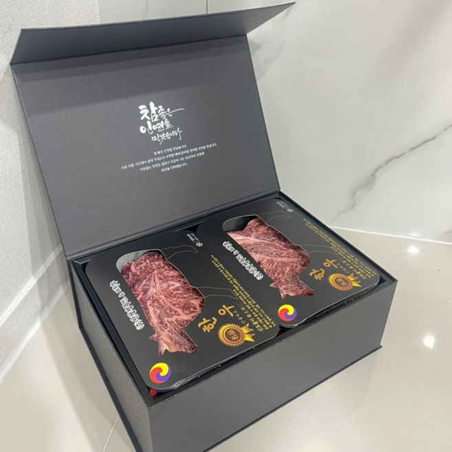 [마장동미친소] 국내산 한우 1++ 은방울 선물세트 [1.05kg], 1세트
