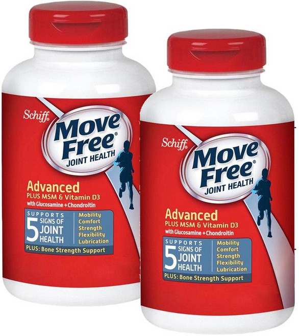 무브프리 어드밴스드 플러스 MSM 비타민D3 조인트헬스 Move Free Advanced Plus MSM & Vitamin D3, 2개