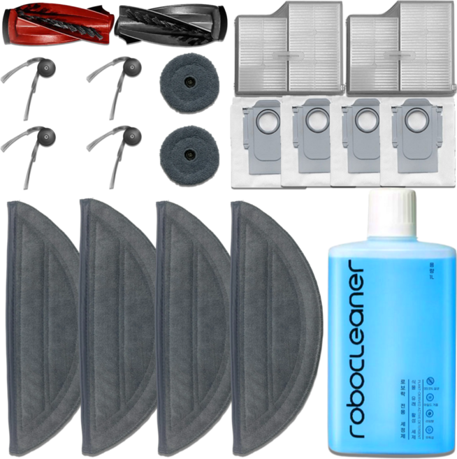 로보락 S9 Maxv Ultra 소모품 세제 물걸레 먼지봉투 필터 브러쉬 호환, 1개, 체험세트