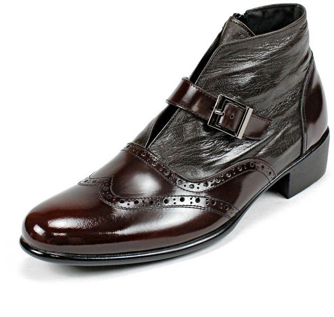 남성 앵클 부츠 양가죽 방한화 부츠 겨울 방한구두