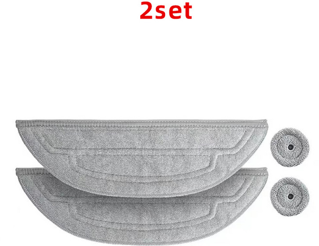 로봇 진공 대걸레 천은 Roborock S8 Maxv Ultra/G20S 스페어와 호환, 2세트