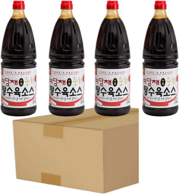 미담채 중화탕수육소스, 2kg, 4개