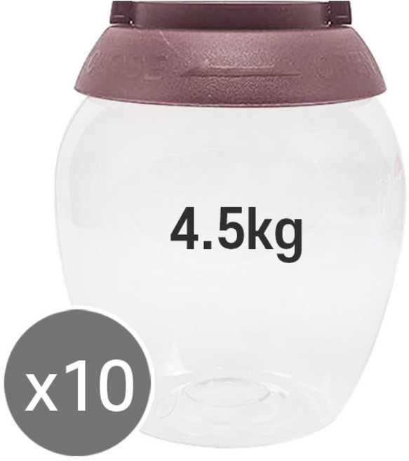 단지 플라스틱 항아리 젓갈 장아찌 담금통 (4.5kg 10개), 10개