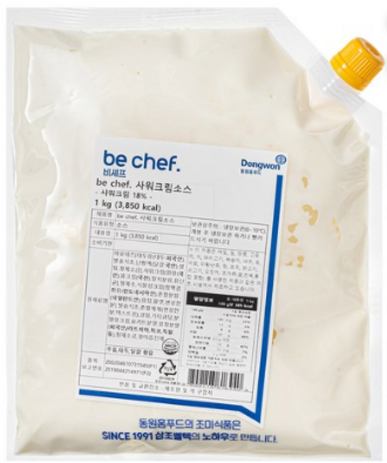 동원홈푸드 사워크림소스, 1kg, 2개