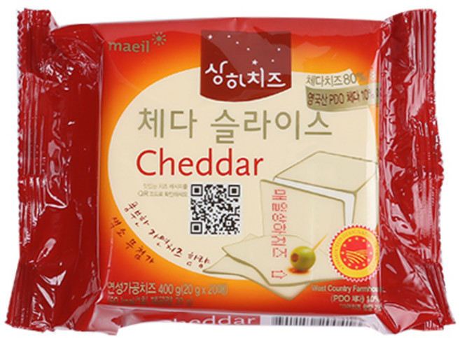 체다슬라이스.20매/매일-3개, 400g, 3개