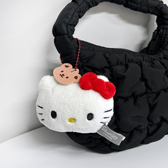 산리오 정품 헬로키티 인형키링 얼굴 미니 가방고리