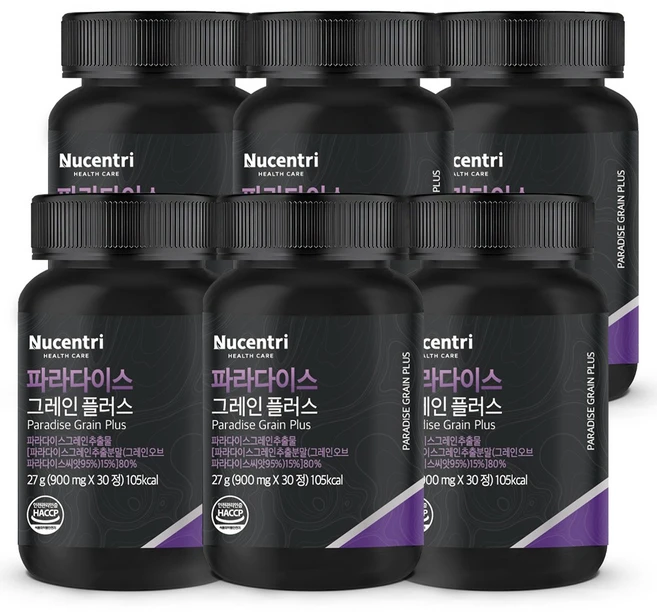 뉴센트리 파라다이스 그레인 플러스, 6개, 30정 - 쿠팡