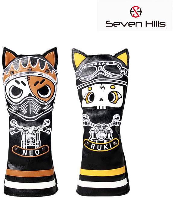 [아미스포츠 정품]세븐힐스 드라이버 D002 바이크 인형커버_GF, 브라운, 1개