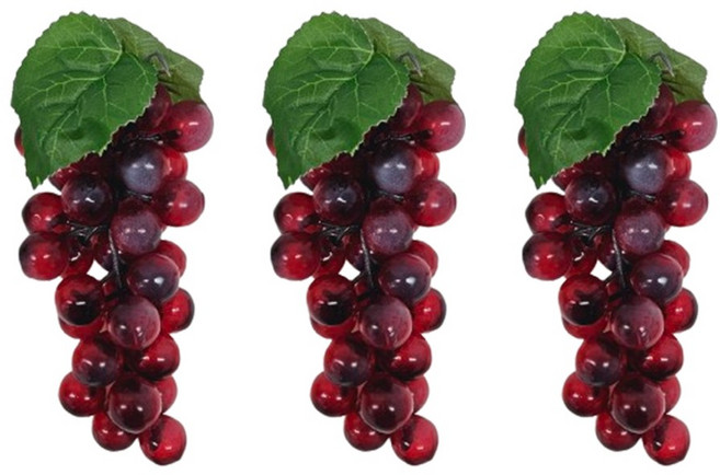 [왓위셀] 적포도 모형 과일 인테리어 소품 3p
