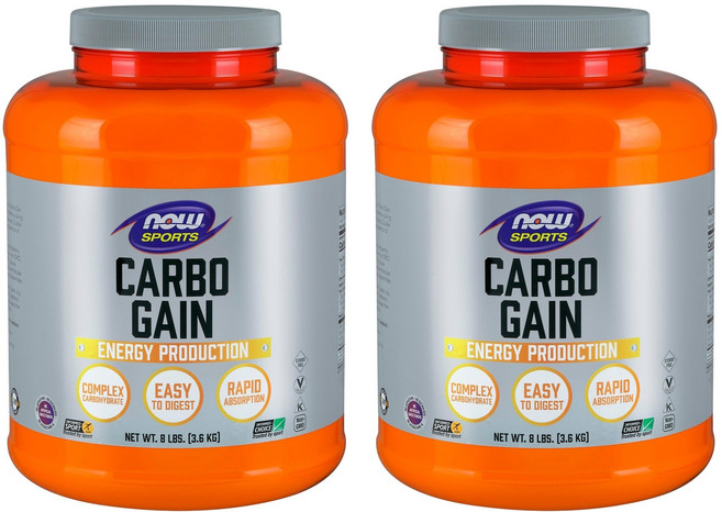 NOW Foods 碳水化合物增重粉, 3.6kg, 2個