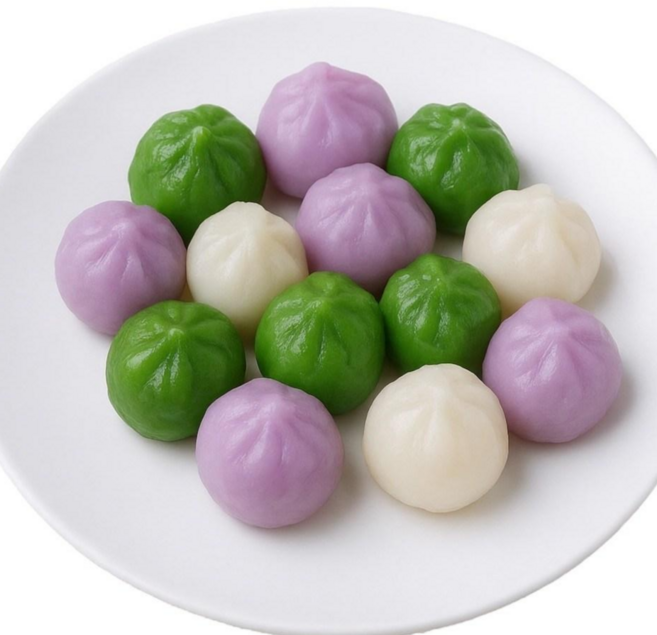 [나눔] 3색꿀떡 1kg+1kg 굳지않는 떡 꿀송편 참깨를 첨가하여 고소한떡, 1kg, 2개