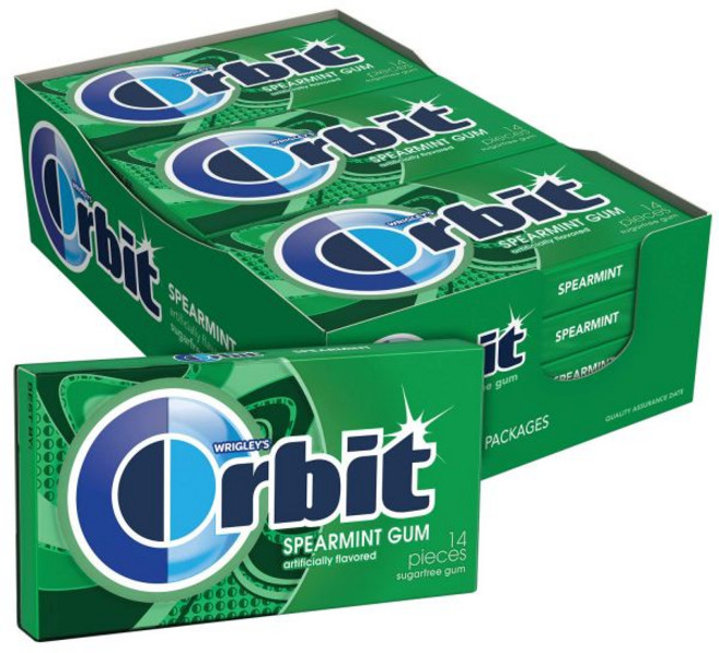 Orbit 껌 오비트 스위트 민트 무설탕 대량 구매 12팩14개입씩 총 168개
