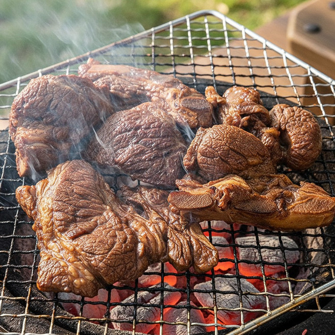 우리한끼 직화초벌 잡내없는 양념 돼지갈비, 1개, 1kg