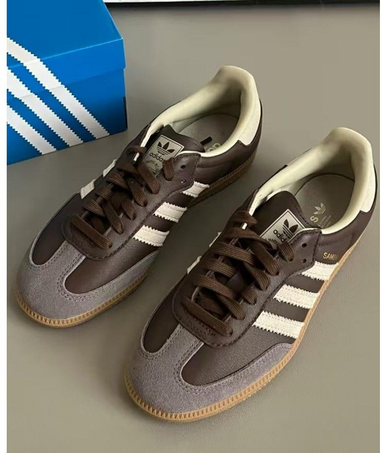 아디다스 Samba OG White Indigo 스트릿 캐주얼 스타일 삼바 스니커즈