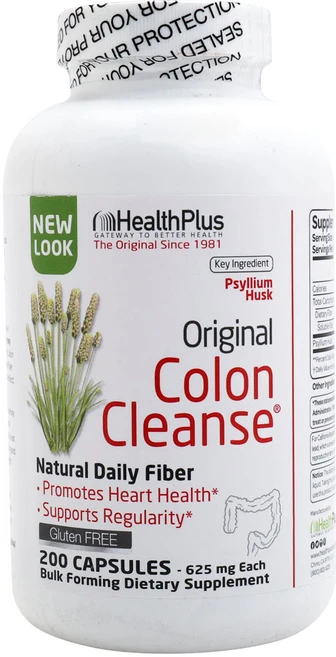 헬스플러스 더 오리지널 콜론 클렌즈 625mg 캡슐 글루텐 프리, 200정, 1개 - 쿠팡