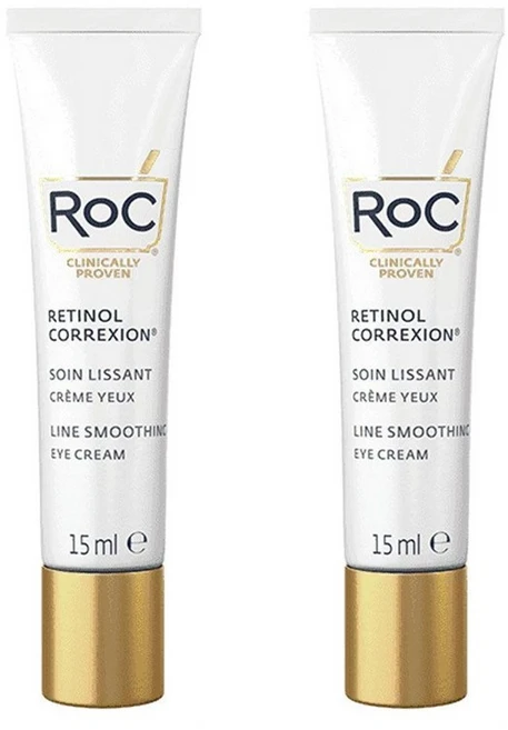 록 레티놀 코렉시온 라인 스무딩 아이크림 15ml 2개 Roc Retinol Correxion Creme yeux - 쿠팡
