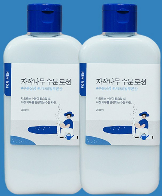 라운드랩 포 맨 자작나무 수분 로션 200ml 남자로션, 2개