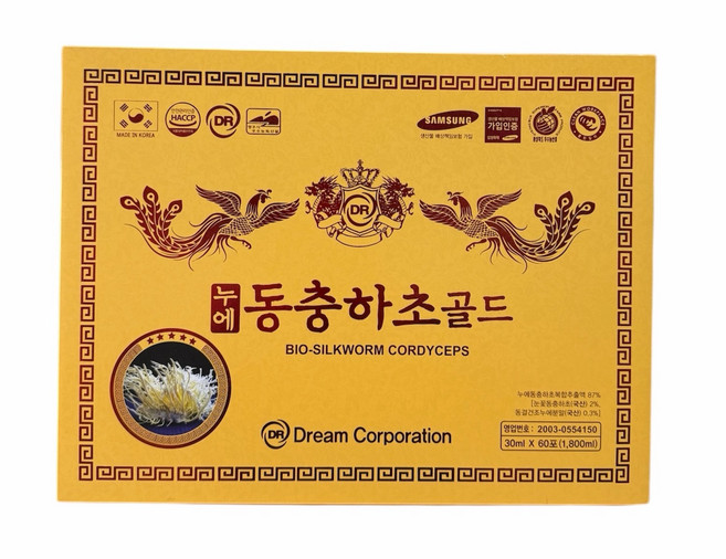 누에 동충하초 골드 60포 2개월분, 30g, 1박스
