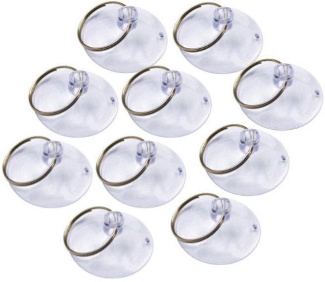 도나토르 초강력 흡착 유리압착걸이 고리 10p, 1세트, 투명