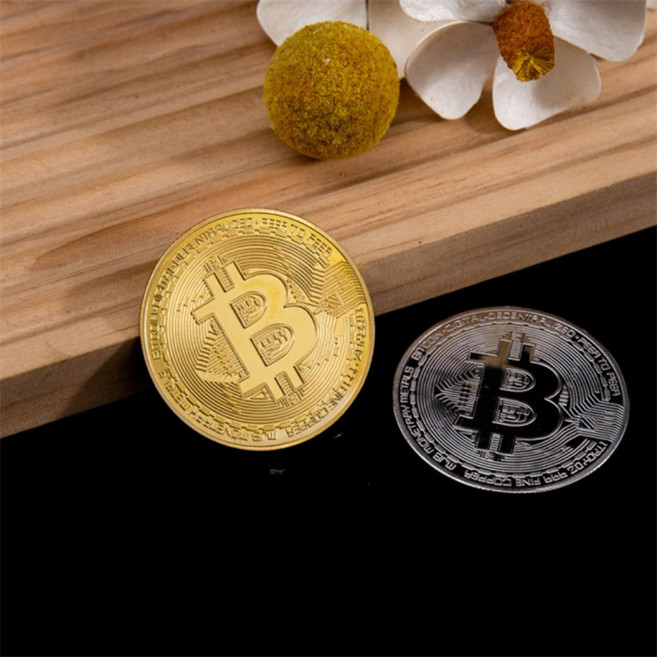 기념주화 비트코인주화 모형주화 블록체인주화 가상화폐주화 비트코인 모형 주화, 골드
