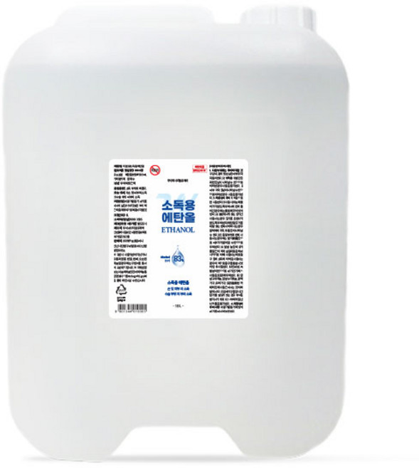 더블유제약 소독용 에탄올 83%, 1개, 18L