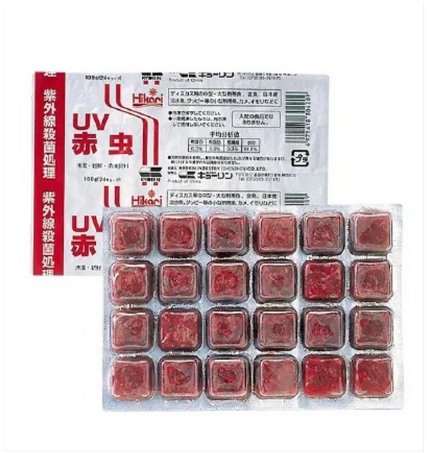 최신 히카리 냉짱 냉동장구벌레 UV 100g 24큐브 18팩, 18개