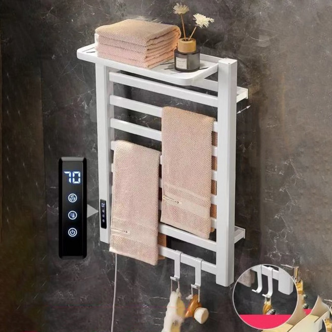 수건건조기65W 수건 따뜻하게 지능형 온도 조절 전기 온수 레일 랙 건조기 접시
