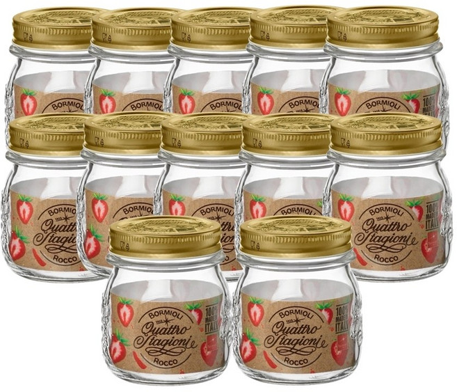 보르미올리 콰트로 밀폐유리병 250ml 12개