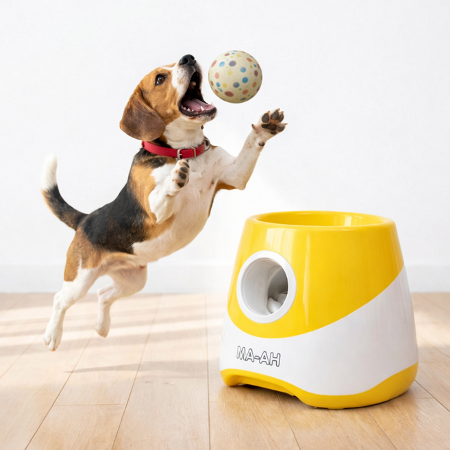 MA-AH 중소형견 대형견 강아지 셀프 공놀이 장난감 프로 저소음 3세대 6KG 이상, 1박스