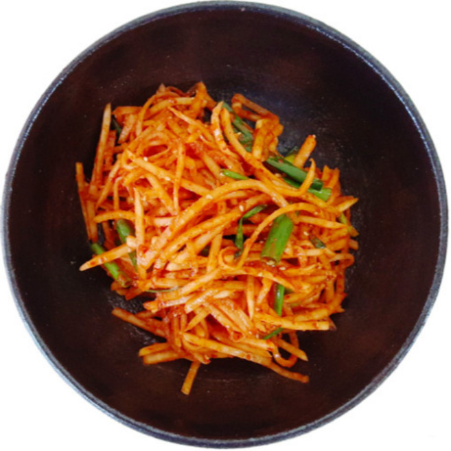 맛있는 국산 무생채 전라도 맛집 채지 비빔밥 무김치 주문, 2kg, 1개