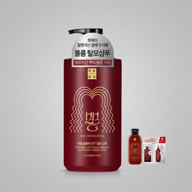 리엔 꾸지뽕 볼륨 부스터 탈모케어 샴푸 680ml 1개 증정샴푸200ml 샴푸트릿키트 10ml 2개