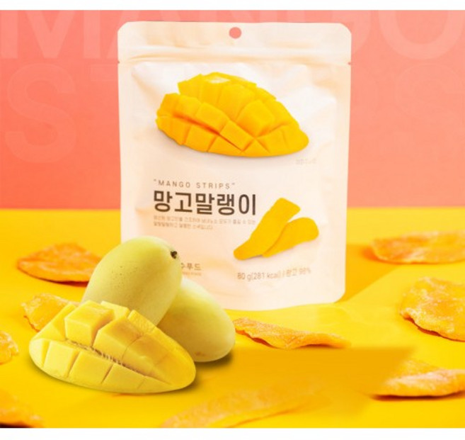 딜라이트 프로젝트 망고말랭이, 10개, 80g