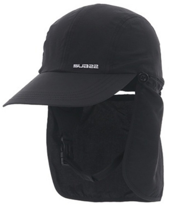 서브22 물놀이 서프캡 서핑모자 볼캡, 블랙, 1개