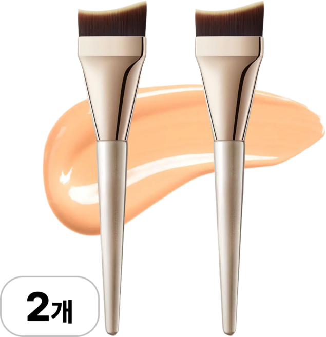 로멀리 메이크업 화장 브러쉬, 2개, 혼합색상