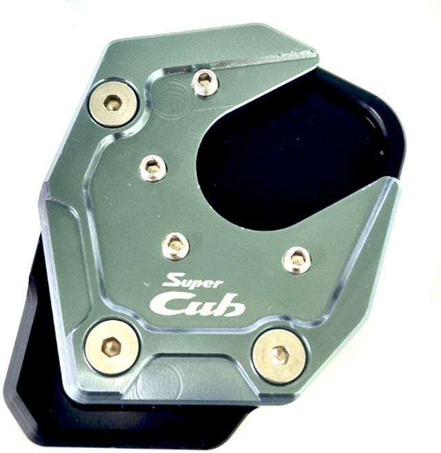 락모터스 혼다 슈퍼커브 호환 전년식 사이드스텐드클립 확장클립 발판 스쿠터 오토바이, 그레이, 1개