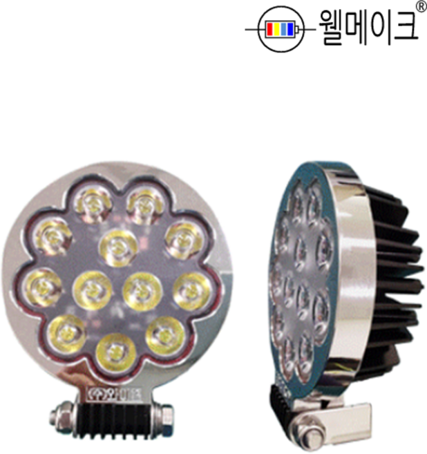 와이엘 집어등/작업등 30W 볼락 갈치 갑오징어 오징어 낚시 루어 LED 백색/녹색, 백색/30도, 1개