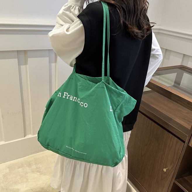 하와이안서프 샌프란 레터링 여름소재 빅 에코백 쇼퍼백 빅백 숄더백