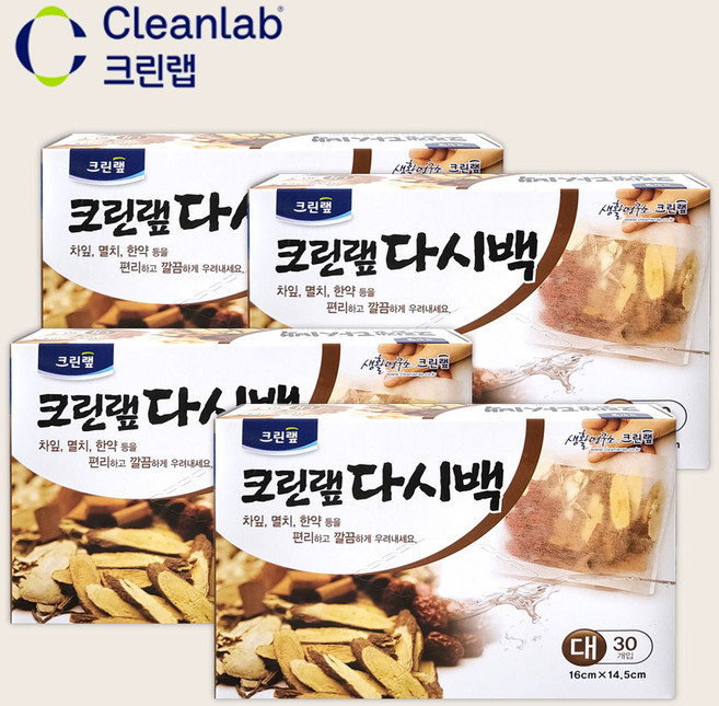 크린랲 다시백 중 11.5 x 9.5 cm, 대(L), 30개, 4개