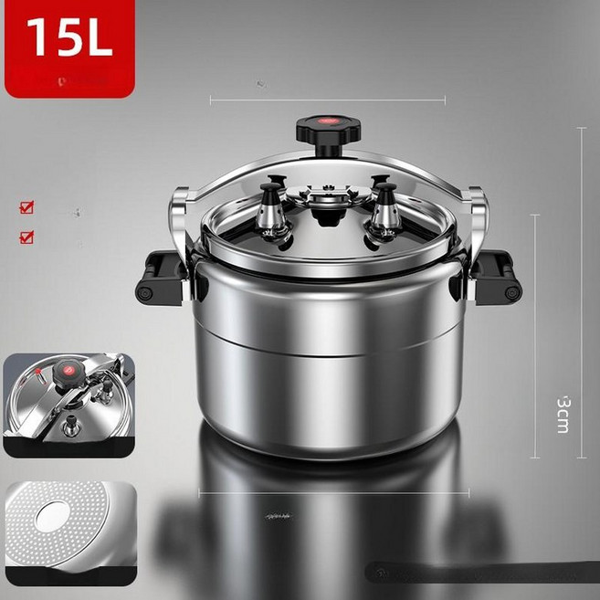 업소용 압력솥 20인용 50인용 인덕션용 압력밥솥 식당, 1개, 30cm 15L 인덕션 가스 겸용 15, 1L