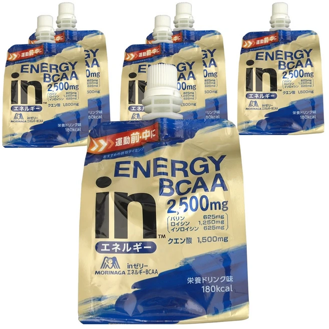 모리나가 인 젤리 에너지 BCAA 2 500mg 영양 드링크 맛, 180g, 6개 - 쿠팡