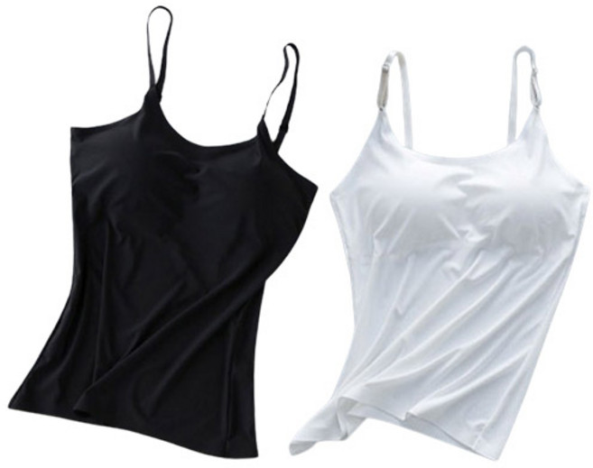 에너바디 1+1 모달 여성 노와이어 브라캡나시 캡내장 심리스 브라탑