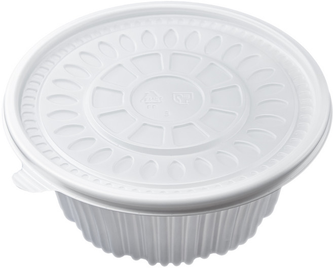 EL 일회용 195파이 미니감자탕용기 대 백색 200개 세트 배달 포장, 1개, 200세트