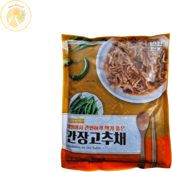간장고추채, 1kg, 4개